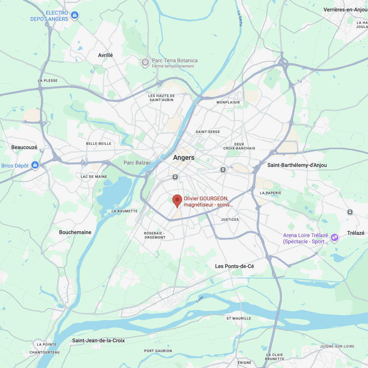 Google Map Angers
